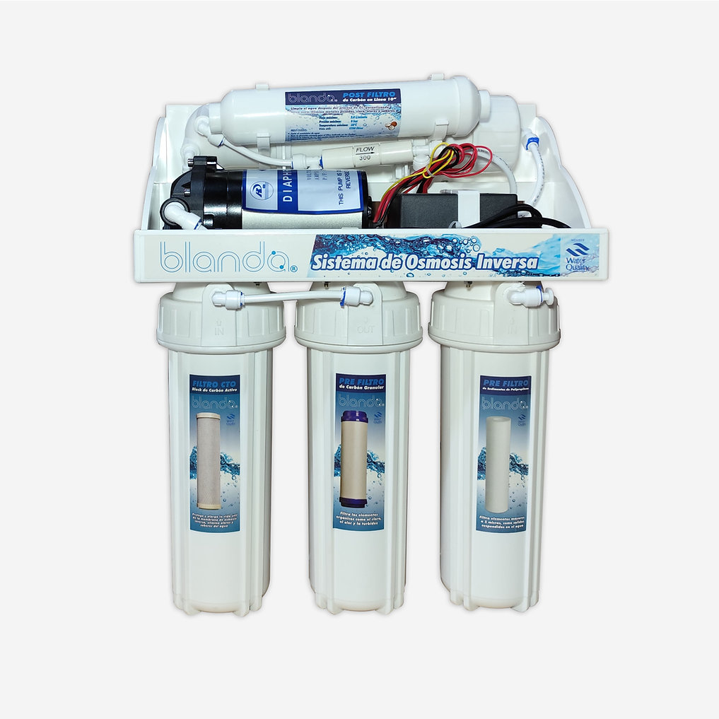 Purificador de Agua Ósmosis Inversa Blanda ® con Bomba